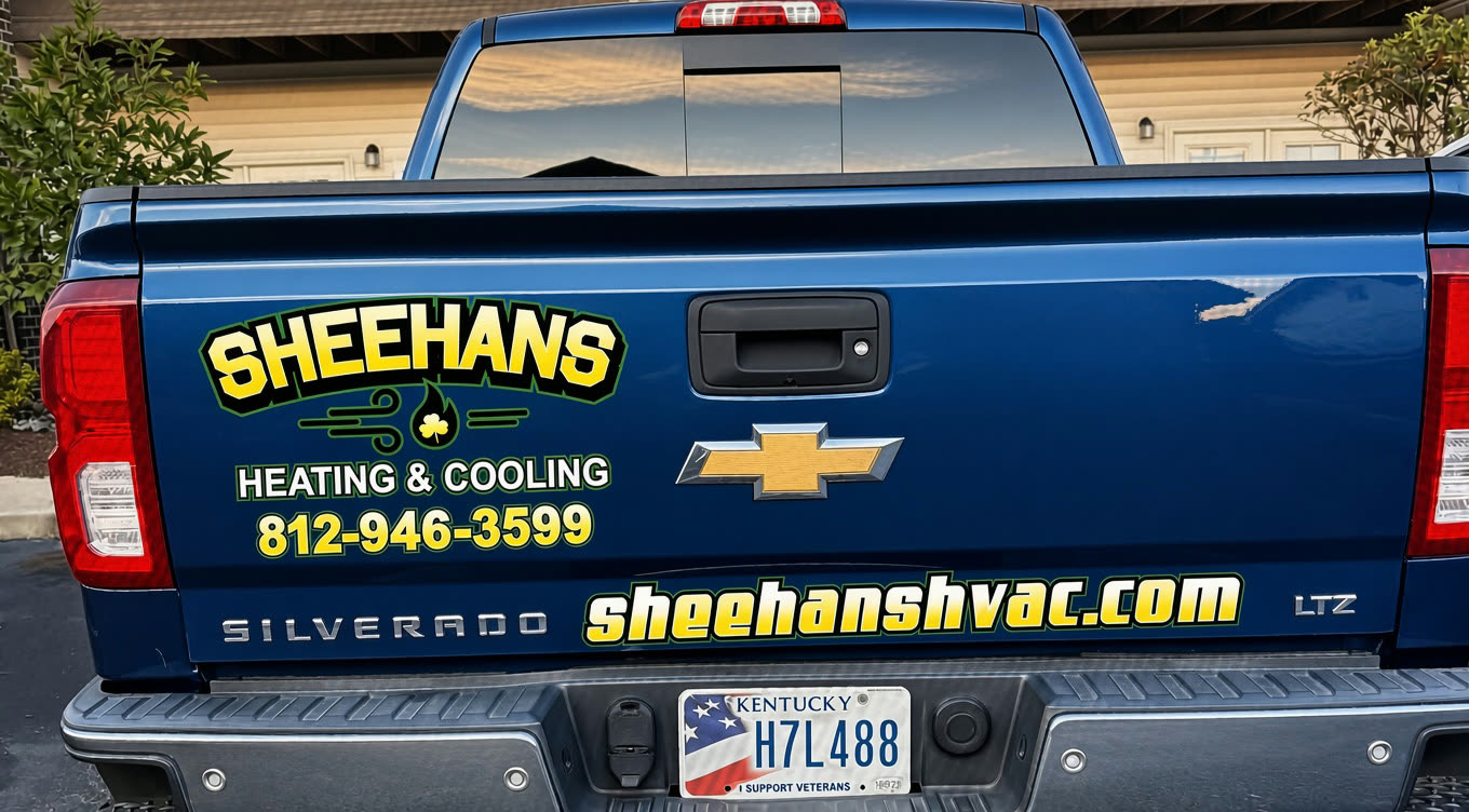 Sheehan's HVAC service van
